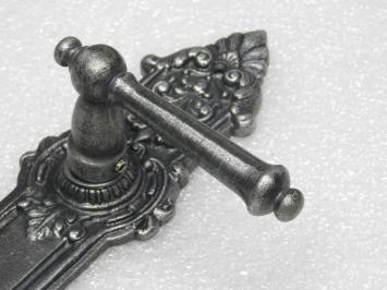 Türbeschlagset – Türgriffe York + Türplatten Heritage BB 72 – Gusseisen, verzinkt