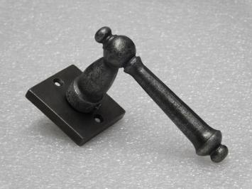 Türbeschlagset – York-Türgriffe + Türgriffrosetten – Gusseisen, verzinkt