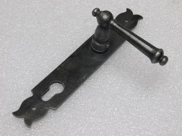 Türbeschlagset – Türgriffe York + Türplatten Noble PZ 92 – Gusseisen, verzinkt