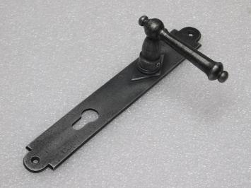 Set Deurbeslag - Klinken York + Deurplaten Prestige PC 92 - Gietijzer Verzinkt