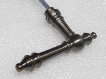 Ensemble de poignées de porte Montreux avec rosaces – laiton patiné