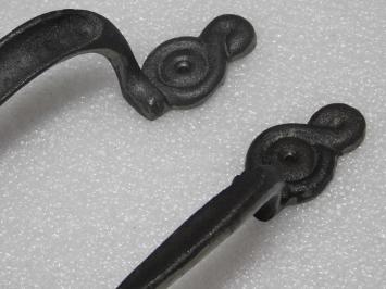 Ensemble de poignées Art Nouveau – fonte – 28,5 cm – authentiques