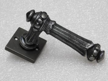 Ensemble de poignées et rosaces - carré - adapté aux portes d'entrée