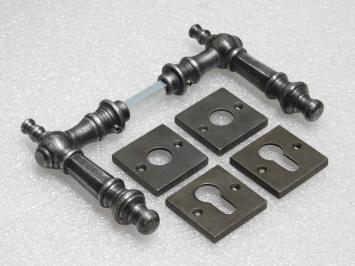 Quincaillerie de porte « Victoria » – fonte galvanisée – ensemble de porte PC