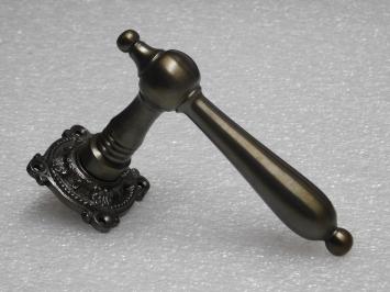 Ensemble de poignées de porte « Classic » avec rosaces – laiton patiné