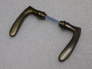 Ensemble de poignées de porte « Nosta » – laiton patiné – classique