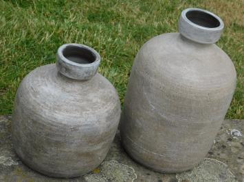 Satz von 2 Vasen im Vintage-Stil - Keramik 