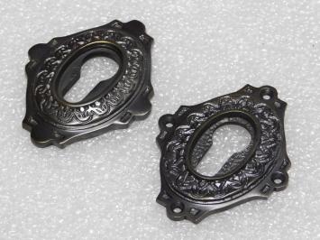 Set Veiligheidsrozetten PC - Donker Gepatineerd Messing