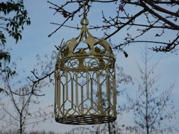 Set aus eisernen Vogelkäfigen – 36/50 cm – Vintage-Weiß