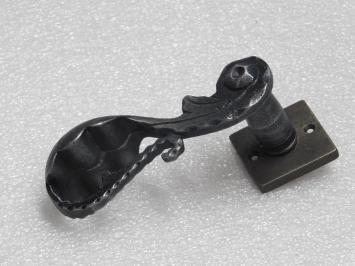 Set Türgriffe Vienna und Schlossrosetten, quadratisch, Gusseisen verzinkt