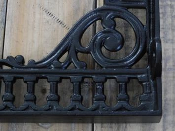 Jeu de 2 supports d'étagères au design épuré - noir mat