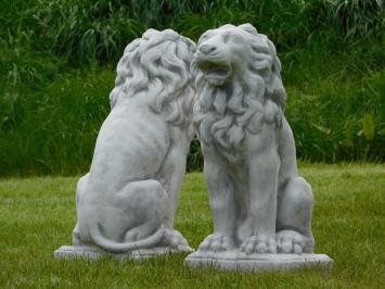 Set zittende leeuwen, vol steen, super mooi!!
