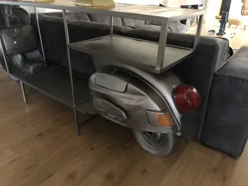 Table d'appoint pour scooter – 270 cm – table d'appoint unique avec porte-bagages