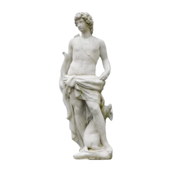 Heiliger Hubertus - Steinstatue - 145 cm - detailreich