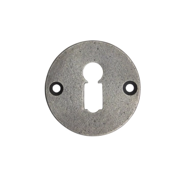 Ronde slotrozet voor kamerdeuren – BB – verzinkt gietijzer – grijs