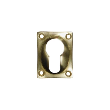 Rechthoekige cilinderrozet – messing – 47 x 37 mm – klassiek