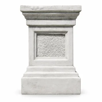Sokkel - steen - 60 cm - klassiek witte afwerking - massief