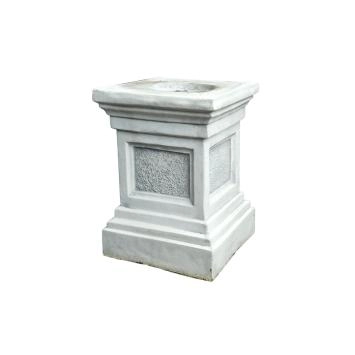 Sokkel - steen - 60 cm - klassiek witte afwerking - massief