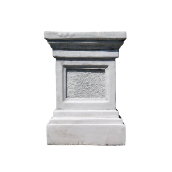 Sokkel - steen - 60 cm - klassiek witte afwerking - massief