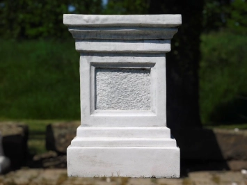 Säule - Stein - 60 cm - klassisches Weiß - massiv