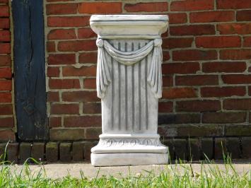 Classique – socle en pierre avec draperie – 75 cm de hauteur