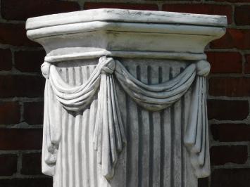 Classique – socle en pierre avec draperie – 75 cm de hauteur