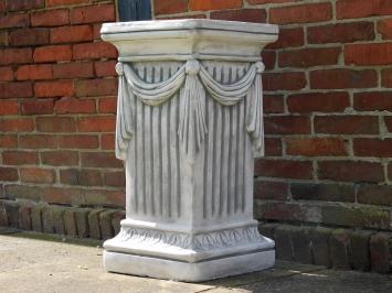 Classique – socle en pierre avec draperie – 75 cm de hauteur