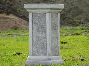Rechteckiger Steinsockel Podest – Frostsicher, Grau, 24 Cm Hoch, 25x19 Cm Stellfläche, 22 Kg