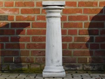 Base ronde - carrée - 80 cm - colonne classique - blanc