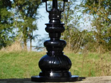 Klassieke sokkellamp zwart – aluminium – 83 cm hoog