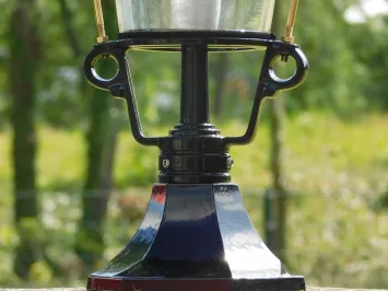Klassische Standleuchte – 70 cm – schwarz – Aluminium Außenleuchte
