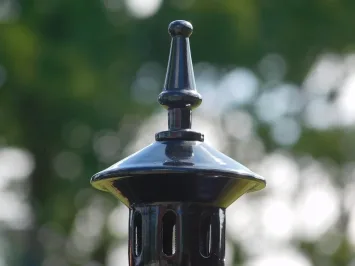 Klassische Standleuchte – 70 cm – schwarz – Aluminium Außenleuchte