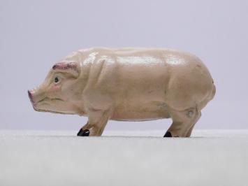 Sparschwein - Gusseisen - 15 cm - in realistischer Farbe