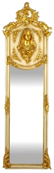 Vintage spiegel Louis XVI-stijl – goudkleurig – 175 cm