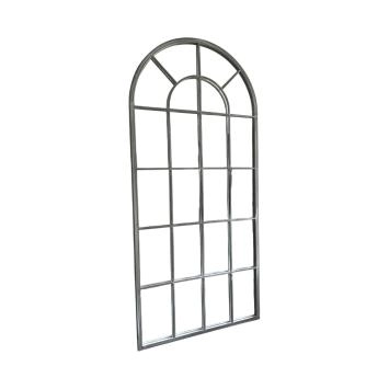 Grote forse spiegel, metalen frame, wandspiegel