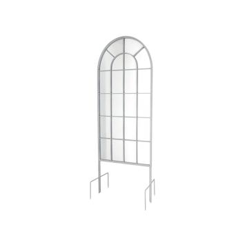 Spiegel met ronde boog - metalen tuinsteker - 180 cm