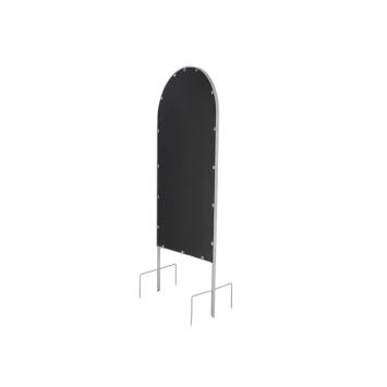 Spiegel mit Rundbogen - Metall Gartenstecker - 180 cm