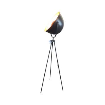 Staande lamp ‘Eliaz’ – 160 cm – metaal in grijs-zwart