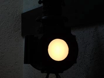 Lanterne sur rail Osmeka antique avec lampe, debout, 90 cm