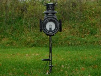 Lanterne sur rail Osmeka antique avec lampe, debout, 90 cm