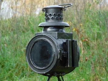 Lanterne sur rail Osmeka antique avec lampe, debout, 90 cm