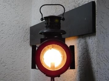 Lanterne sur rail Osmeka antique avec lampe, debout, 90 cm