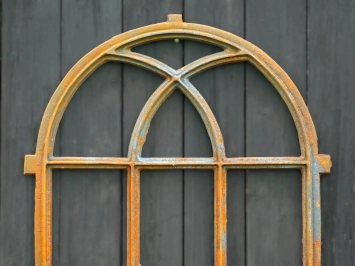 Fenêtre murale rustique - fenêtre d'écurie en fonte - 73,5 x 59 cm