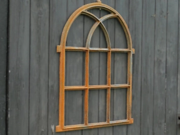 Fenêtre murale rustique - fenêtre d'écurie en fonte - 73,5 x 59 cm