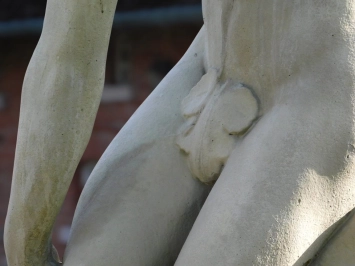 Groot Standbeeld van een Discuswerper - 230 cm - Vintage Gietsteen