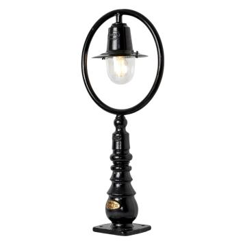  Lampe sur pied classique - lampe de gare en fonte - émail noir