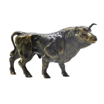 Beeld stier - spaarpot - 27 cm - gietijzer - decoratie