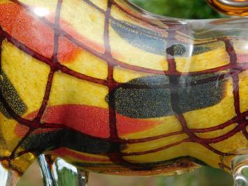 Glasgeblazen stier – handgemaakt glaskunstwerk – kleurrijk