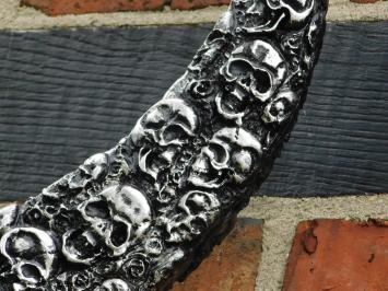 Stierenschedel XL met Skulls - 85 x 80 cm - Polystone