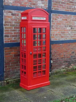 XXL rote Telefonzelle – 200 cm – Londoner Stil